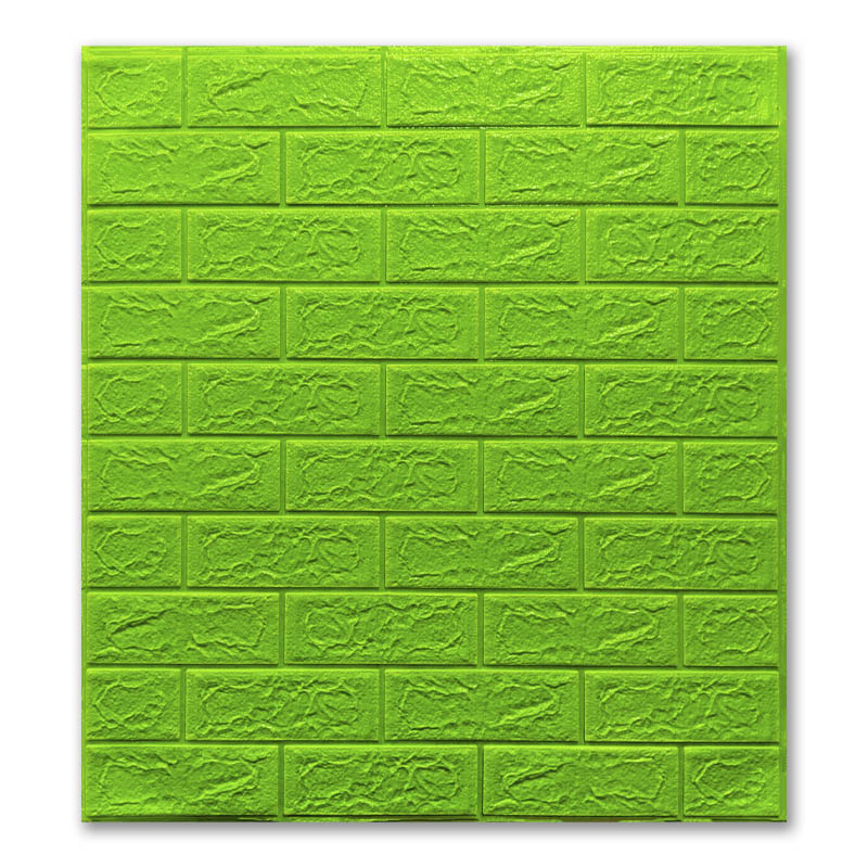 Самоклеящаяся 3D панель Sticker Wall 700x700x5 мм Салатовый (00176)