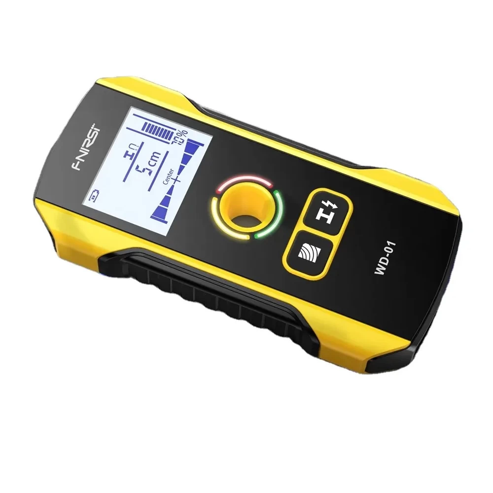 Детектор металла настенный FNIRSI WD-01 6in1 для скрытой проводки/деревянных стояков/балок Black (WD-01)