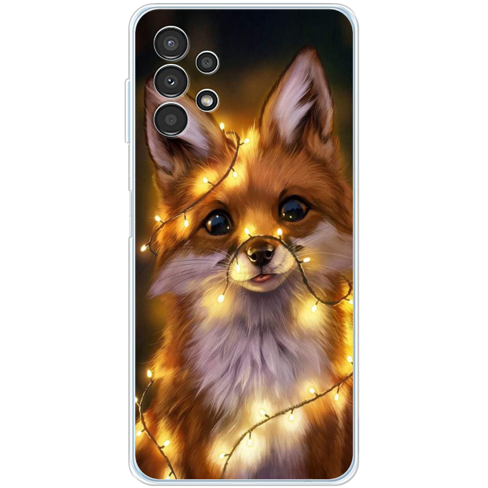 Чехол BoxFace Samsung Galaxy A13 4G (A135) Рождественская лиса Прозрачный силикон (44331-up2399-44331)