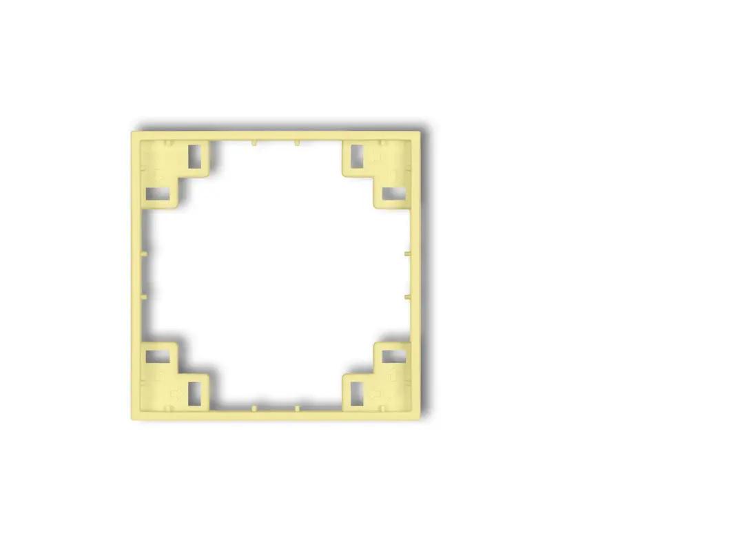 Рамка промежуточная Karlik Mini для розетки выключателя одноместная Желтый (43MRP-1)