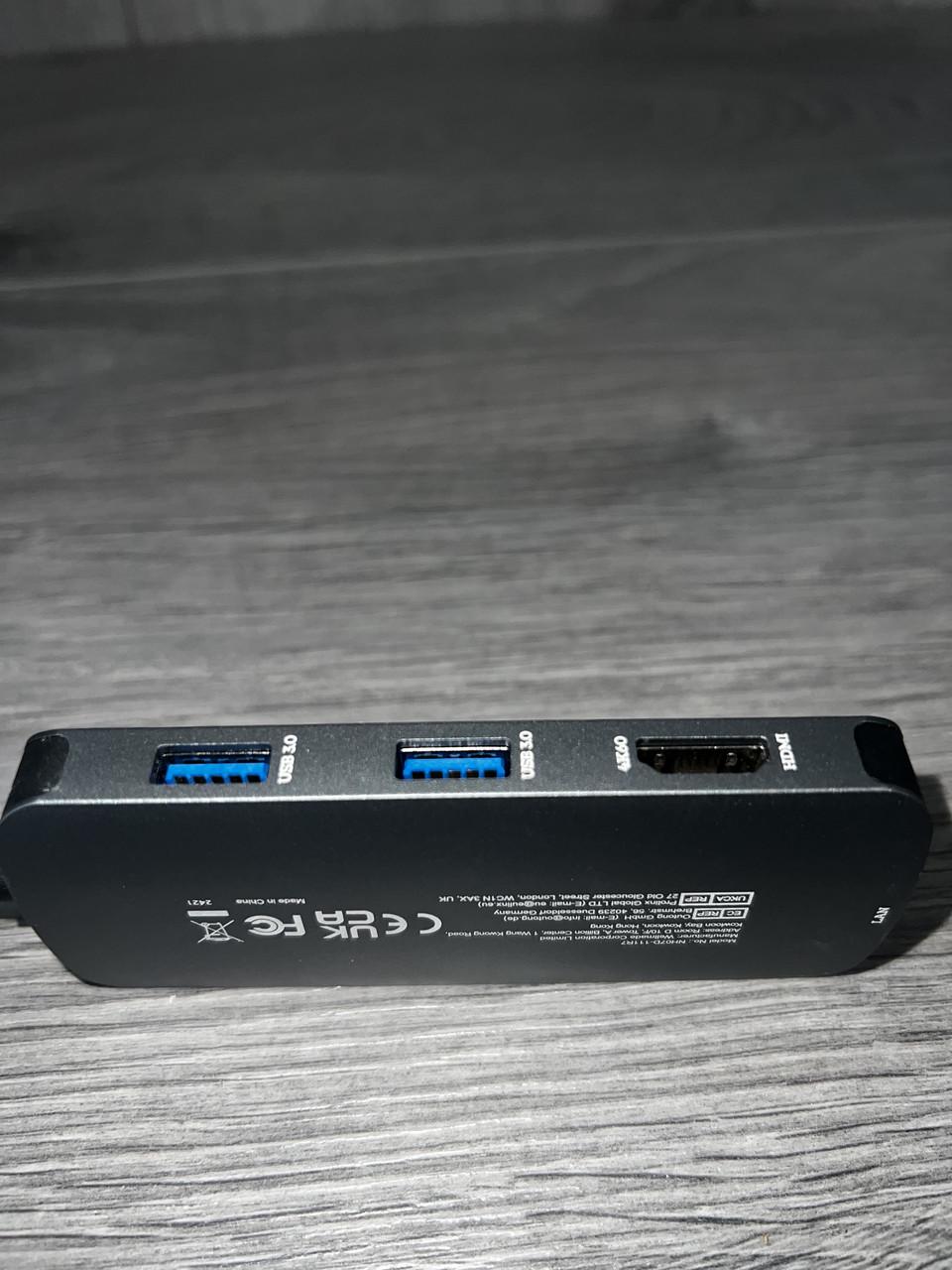 Зарядка для ноутбуков и планшетов MacBook Novoo R7 USB-C 7в1 HDMI 4K USB 3.0 SD/TF PD - фото 8 Зарядка для ноутбуков и планшетов MacBook Novoo R7 USB-C 7в1 HDMI 4K USB 3.0 SD/TF PD - фото 8