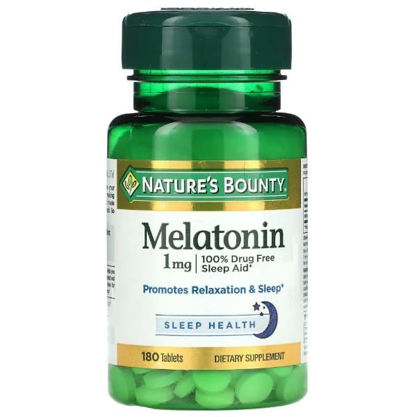 Мелатонин для сна Nature's Bounty Melatonin 1 мг 180 таб. (000021684)