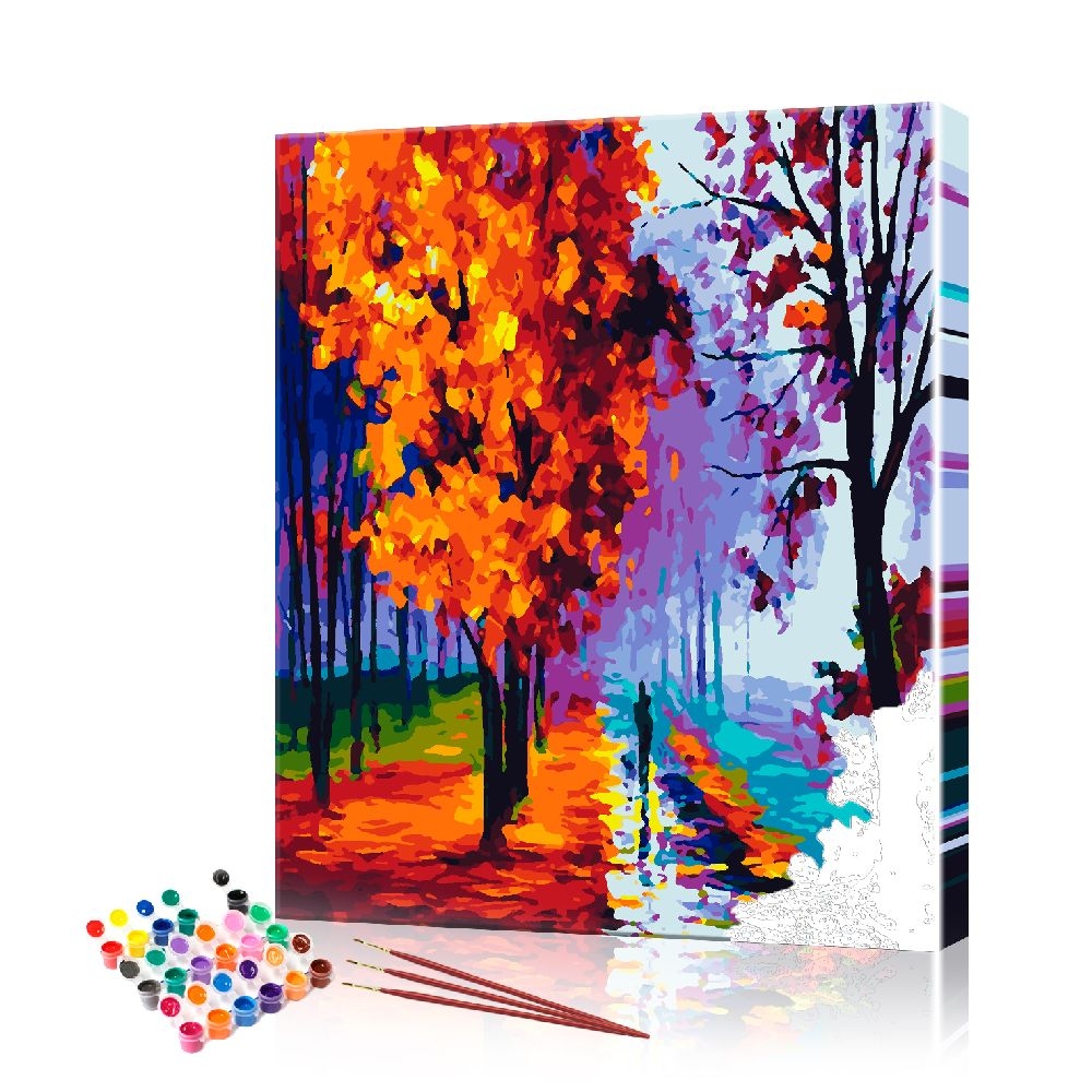 Картина по номерам ArtSale Осенний парк PBN0659 40х50 см