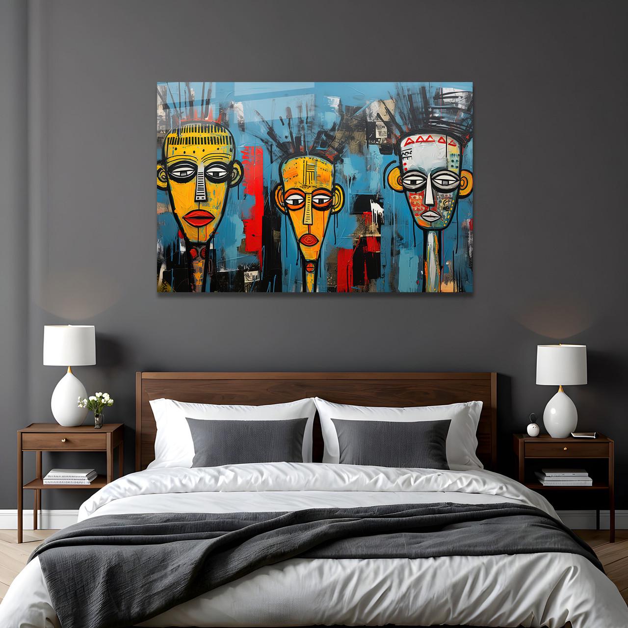 Картина на стекле NovellaPrint Образы масок 90х60 см (377.3)