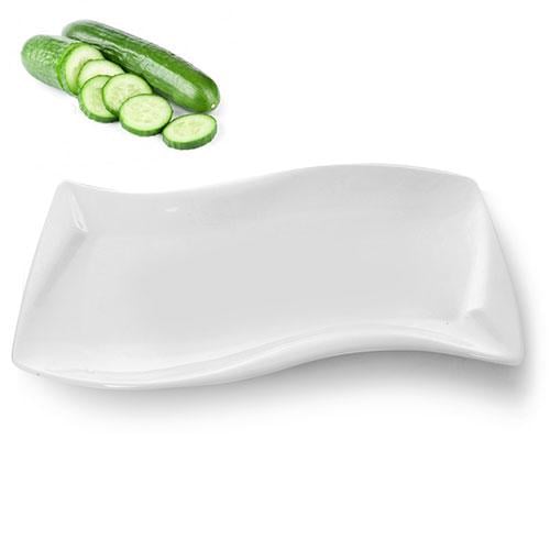 Блюдо порцеляна Stenson MC2618-14 Хвиля 14" 35,6 см Білий (542852) - фото 2 Блюдо порцеляна Stenson MC2618-14 Хвиля 14" 35,6 см Білий (542852) - фото 2