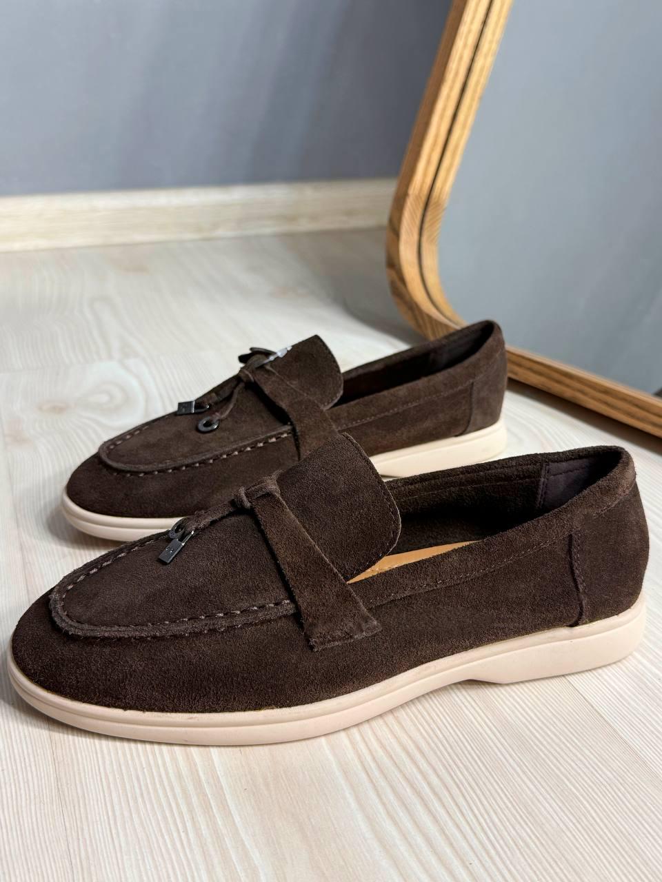 Лофери жіночі Meideli 509-2 з натуральної замші з китицями р. 36 Коричневий (6948)