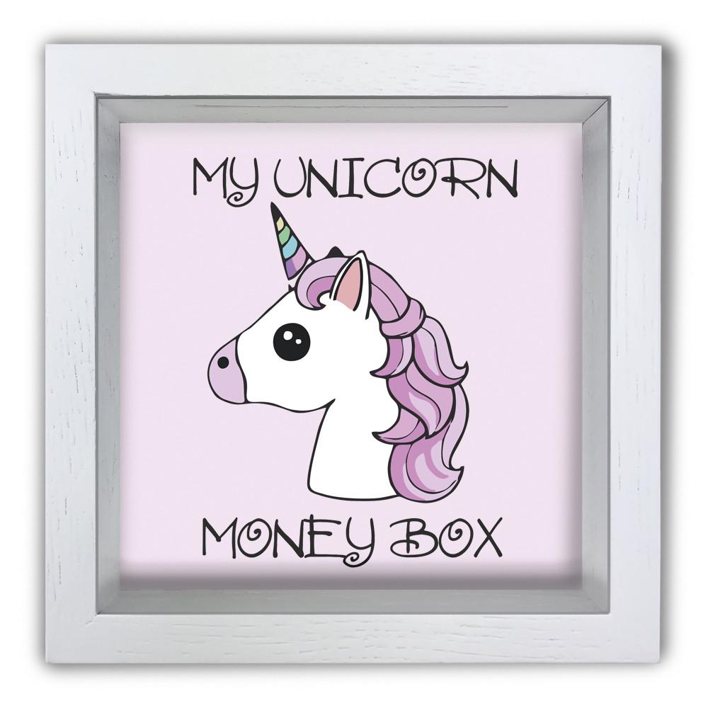 Копилка My unicorn money box деревянная 20x20x6,5 см Белый (хркп0009ба)