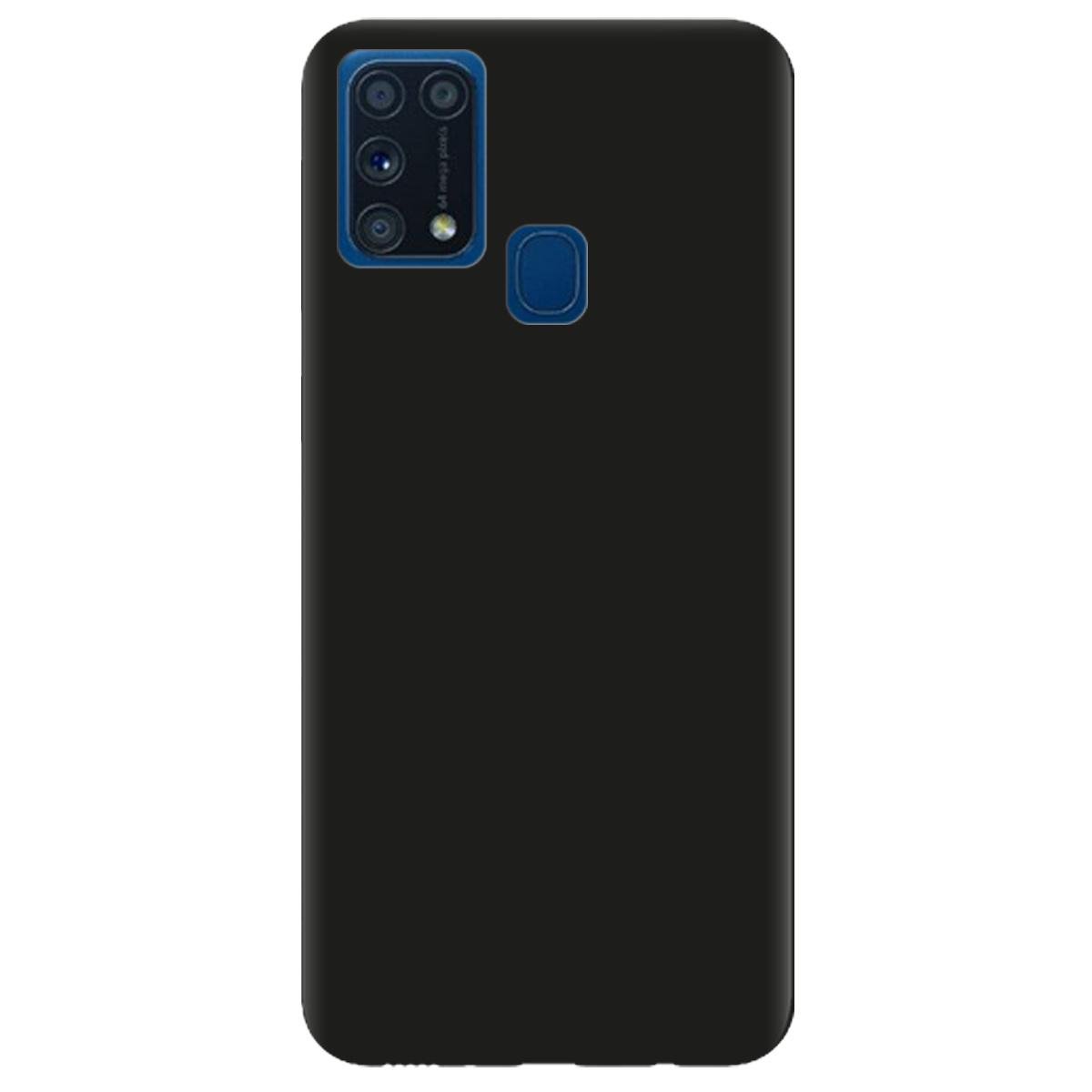 Силиконовый чехол Zorrov для Samsung Galaxy M31 - Черный матовый soft touch (14190050212099811)