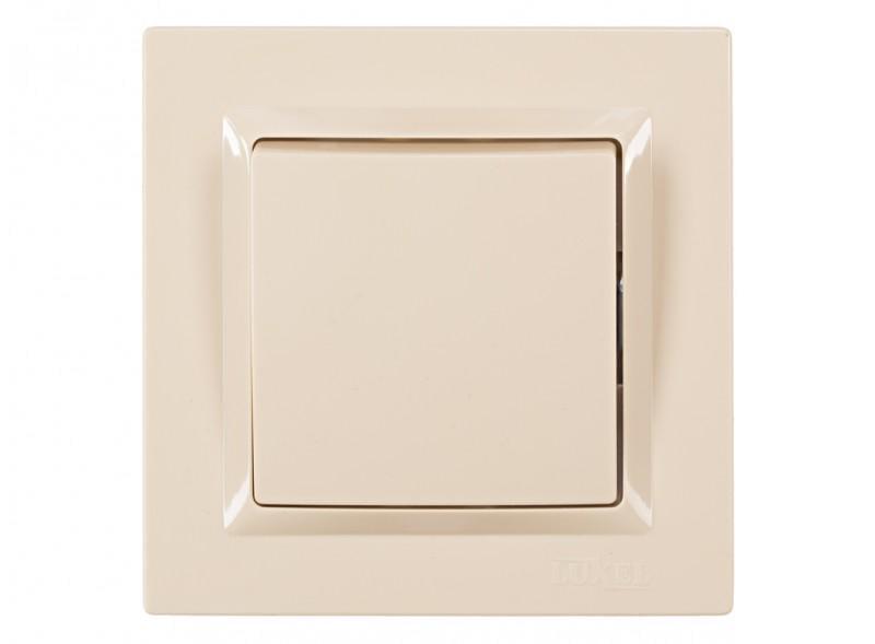 Выключатель одноклавишный Luxel JAZZ 9302 Кремовый (27550914)