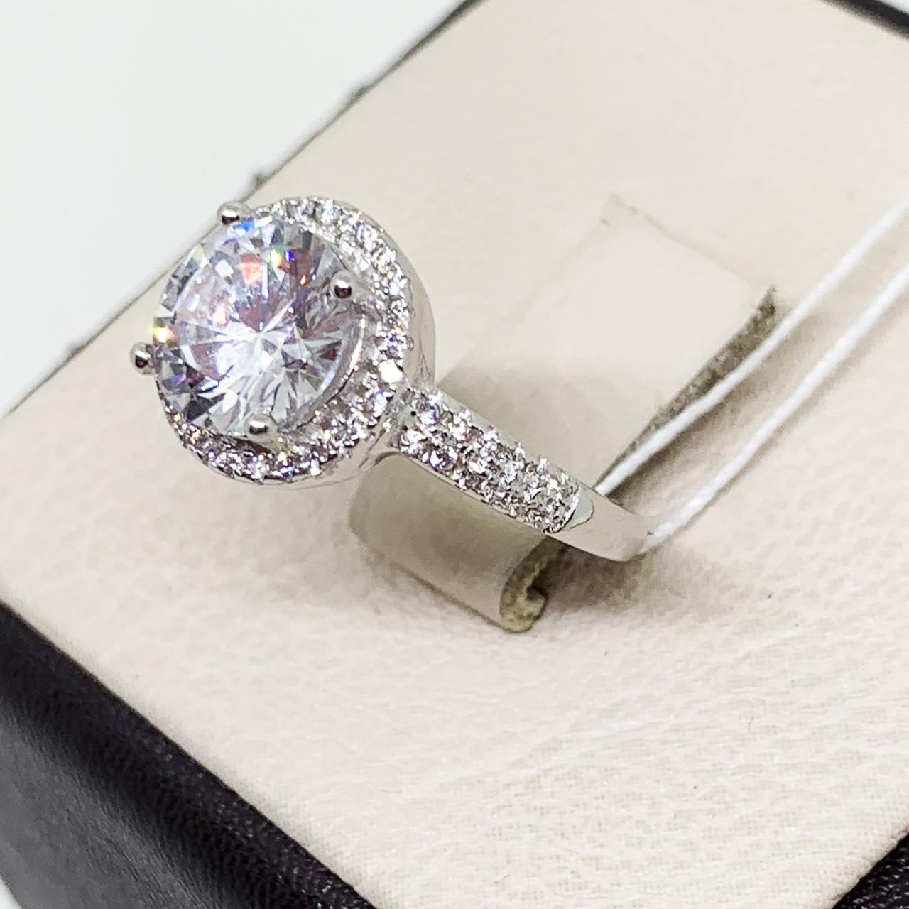 Кольцо серебряное с кубическим цирконием р. 16,5 3,12 г (1684334059) Кольцо серебряное с кубическим цирконием р. 16,5 3,12 г (1684334059)