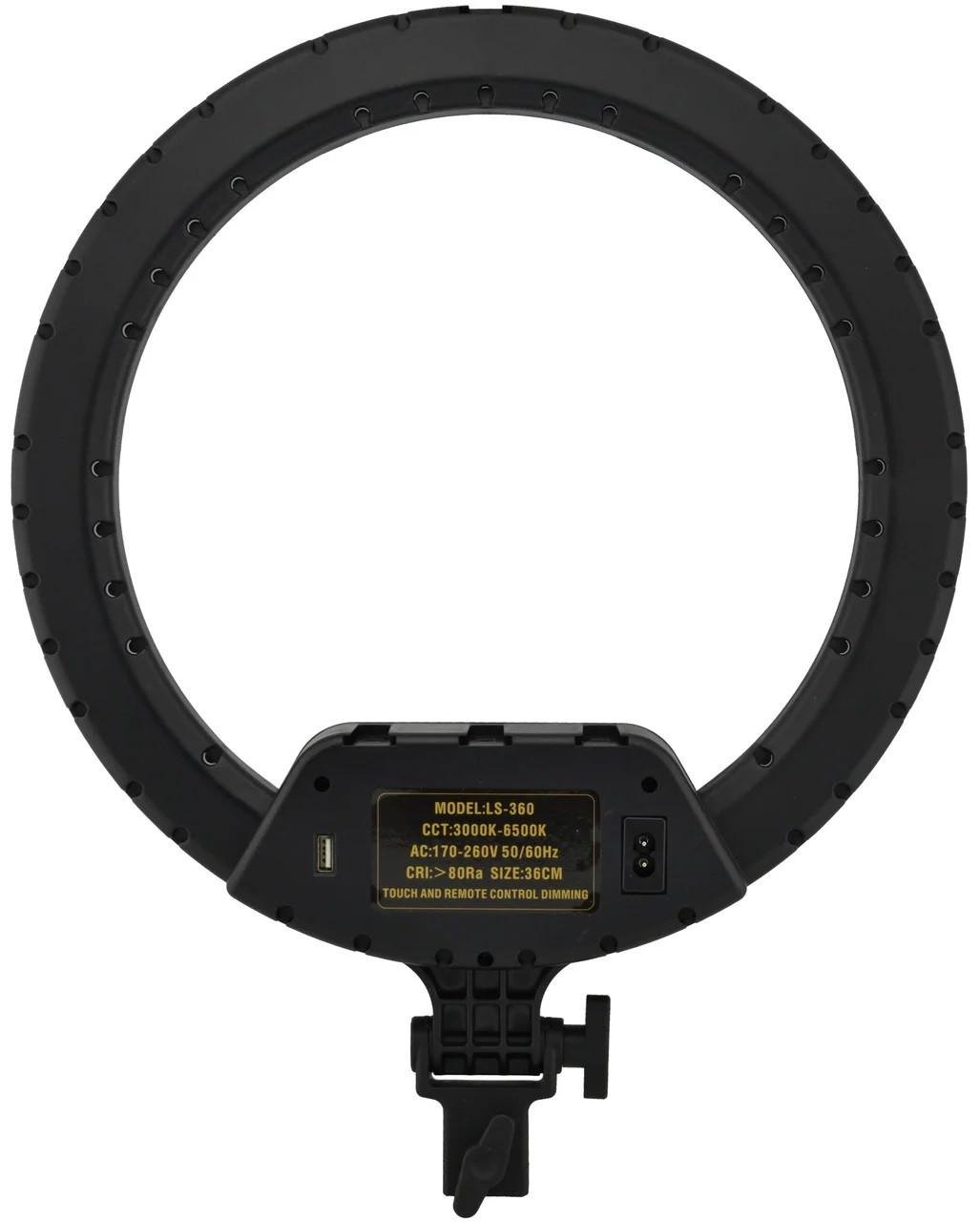 Кільцева лампа RIAS LS-360 LED на 3 тримачі з пультом ДУ 36 см (2_009791) - фото 4 Кільцева лампа RIAS LS-360 LED на 3 тримачі з пультом ДУ 36 см (2_009791) - фото 4