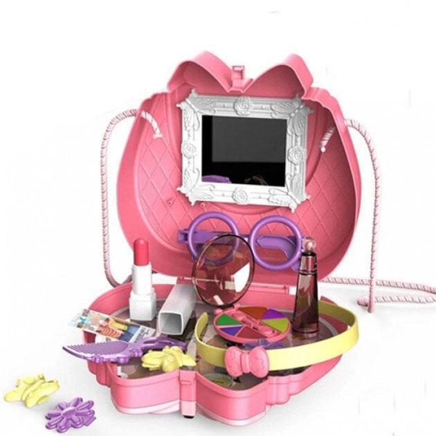 Детский косметический набор сумка для макияжа с зеркалом Kids Pretend Toy Bag KDT120