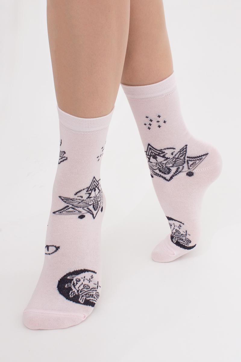 Шкарпетки жіночі бавовняні Giulia WS3 BOHO 007 Бохо р. 36-40 Pink (4823116901070)