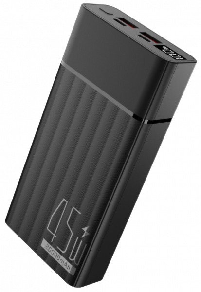 Повербанк Yenkee YPB 2145 20000 mAh PD 45W Black (37000116)