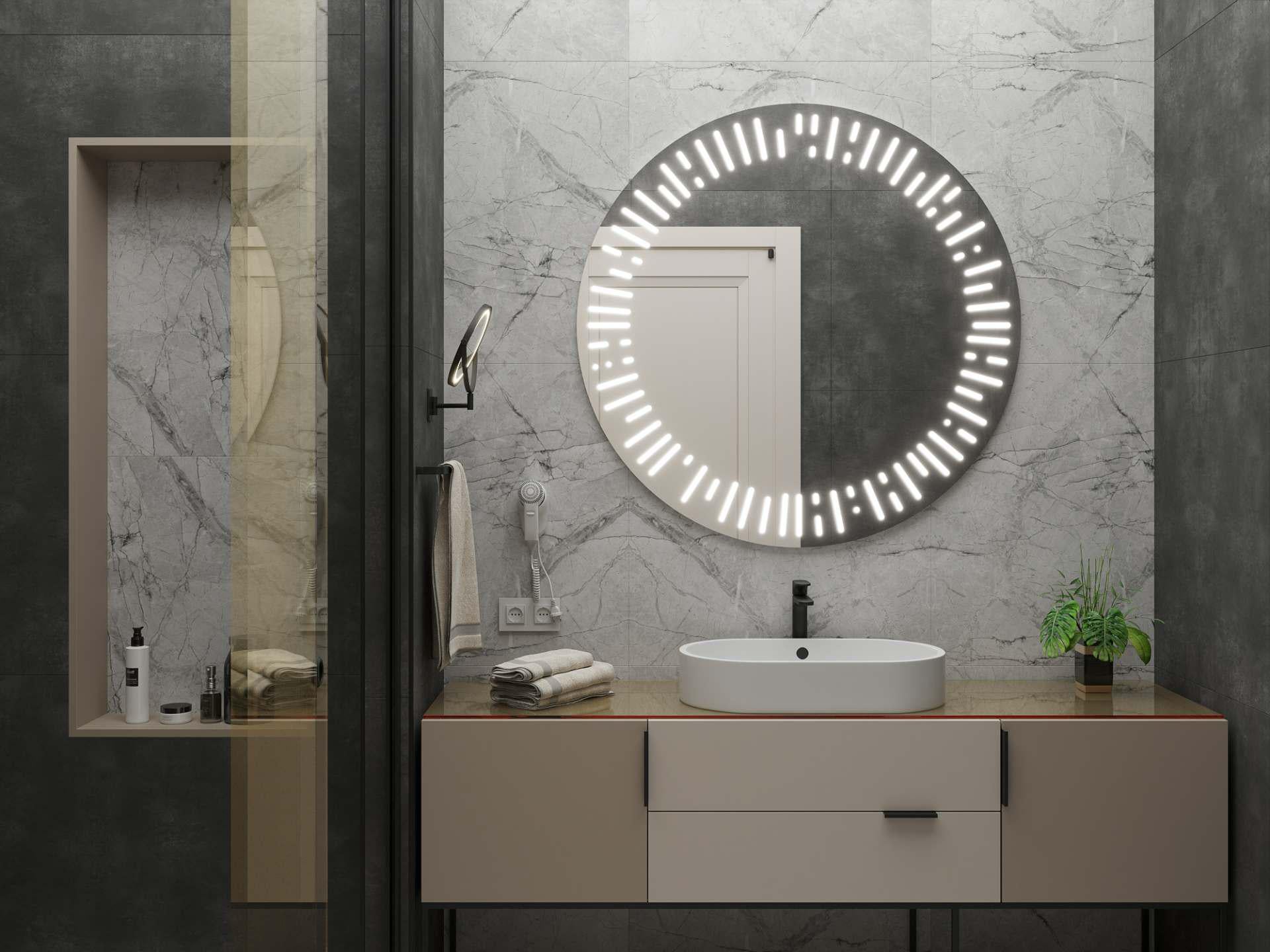 Зеркало Dim Dzerkal NOMIA с LED-подсветкой 100х100 см (13108)