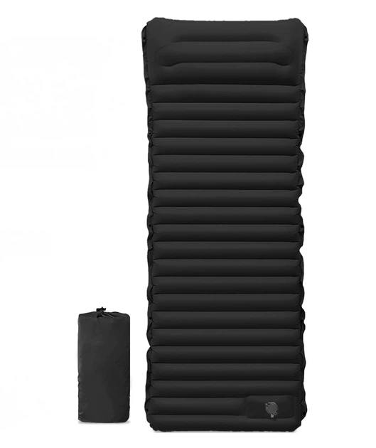 Каремат надувной односпальный с подушкой двухсторонний со встроенным насосом Black (i43-ryy-gmh) Каремат надувной односпальный с подушкой двухсторонний со встроенным насосом Black (i43-ryy-gmh)