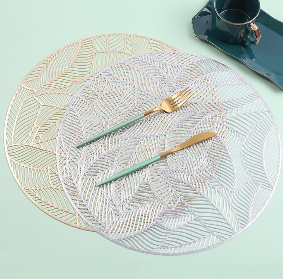 Салфетка сервировочная круглая 38 см Серебристый (5461) - фото 2 Салфетка сервировочная круглая 38 см Серебристый (5461) - фото 2