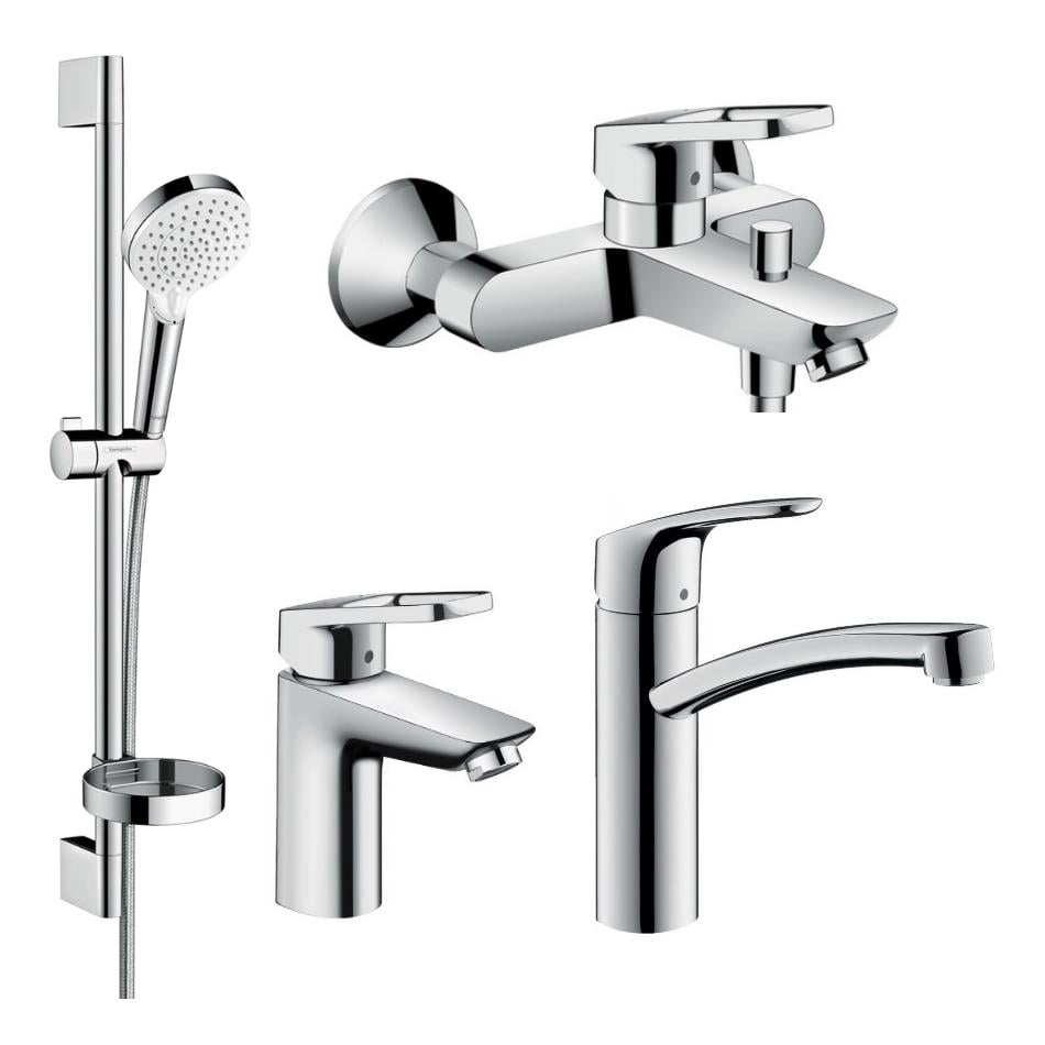 Набор смесителей для ванны Hansgrohe LOGIS LOOP 1232019 Хром (78078)