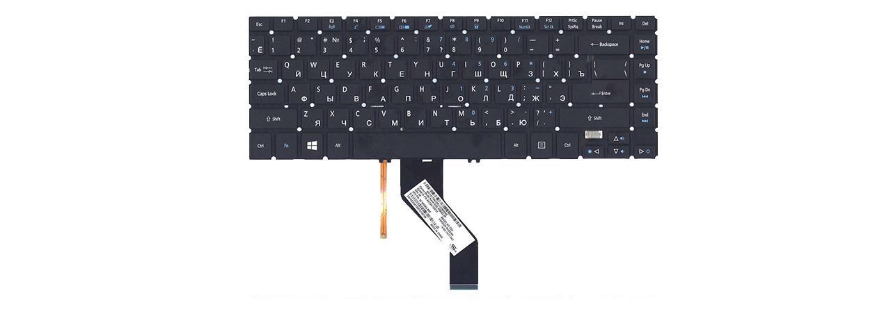 Клавиатура для ноутбука TravelMate 645-V с подсветкой клавиш матовая (NK.I1417.0AC)