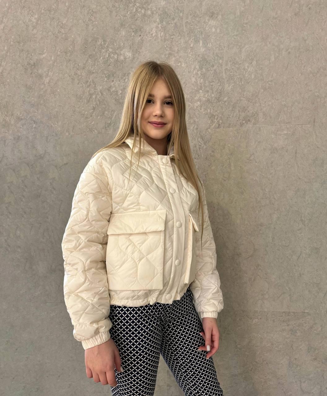 Куртка Cvetkov Емма 134 см Молочний (2000000224442)