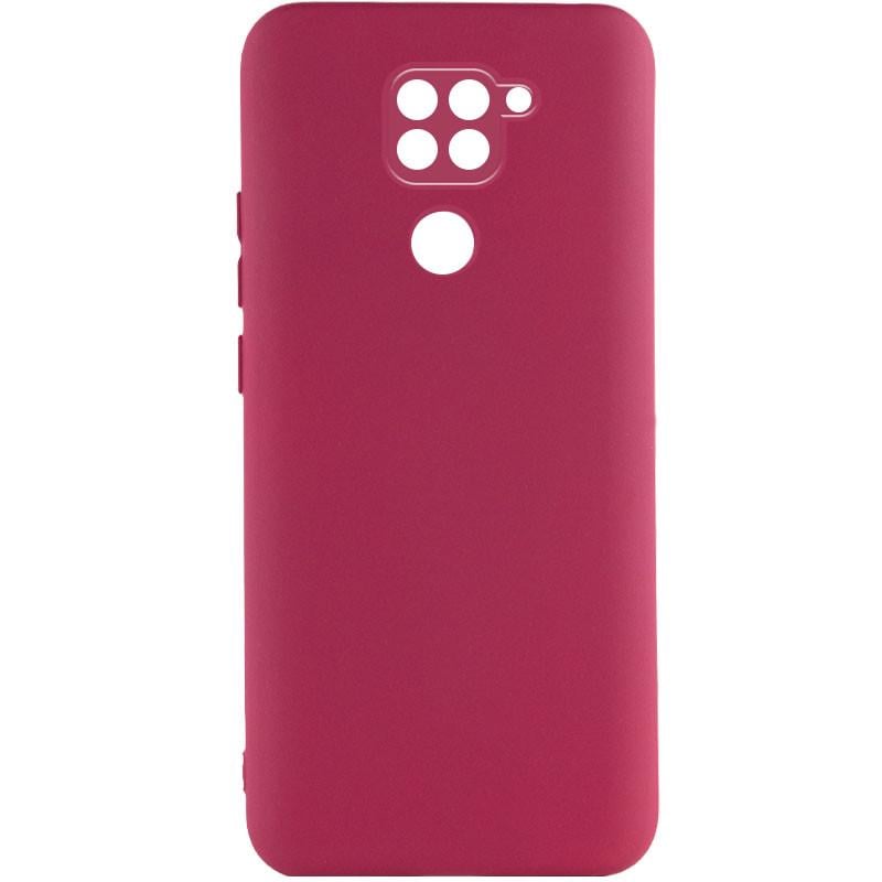 Противоударный чехол Silicone Cover Lakshmi Full Camera (A) для Xiaomi Redmi Note 9 / Redmi 10X Бордовый / Marsala