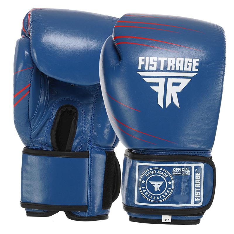 Перчатки боксерские Fistrage VL-6631 No branding 14oz Синий (37429455)