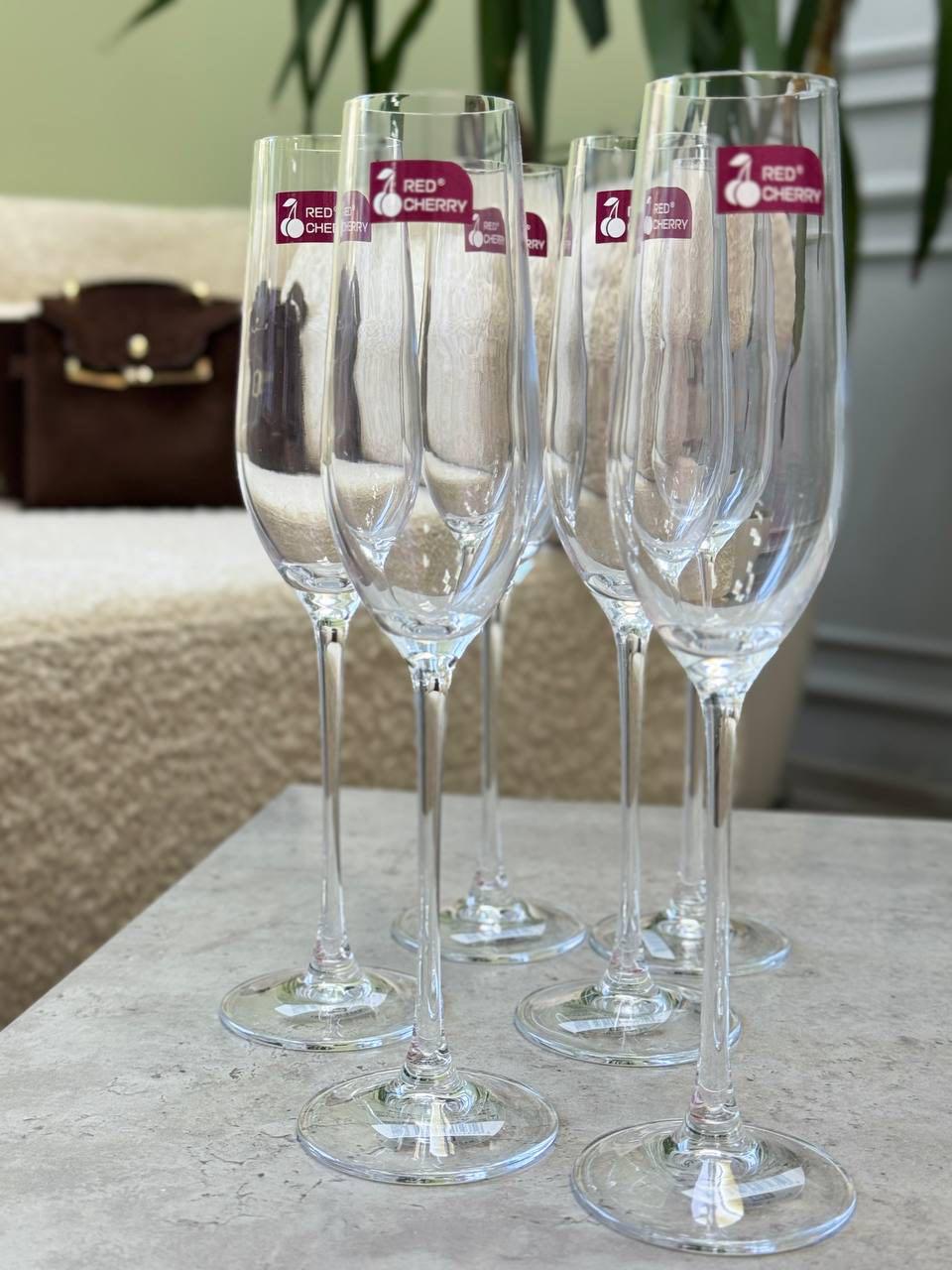 Набор бокалов для шампанского И-ШУ 6 шт. 190 мл Прозрачный (102-1557)