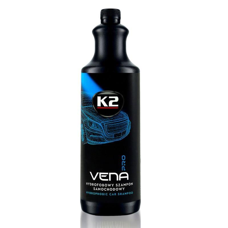 Автошампунь для очистки кузова K2 Vena Pro гидрофобная ручная мойка 1 л