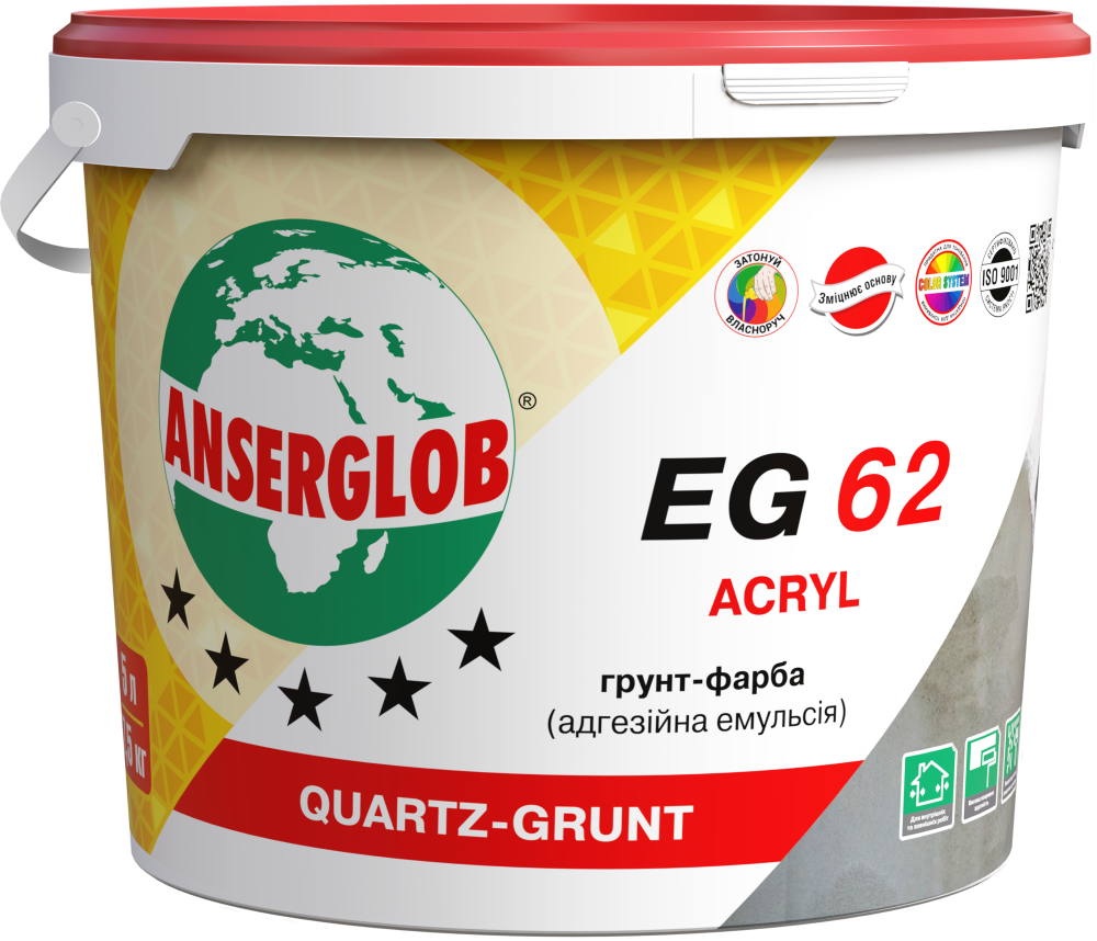 Грунт-краска ANSERGLOB EG 62 ACRYL 5 л (16967)