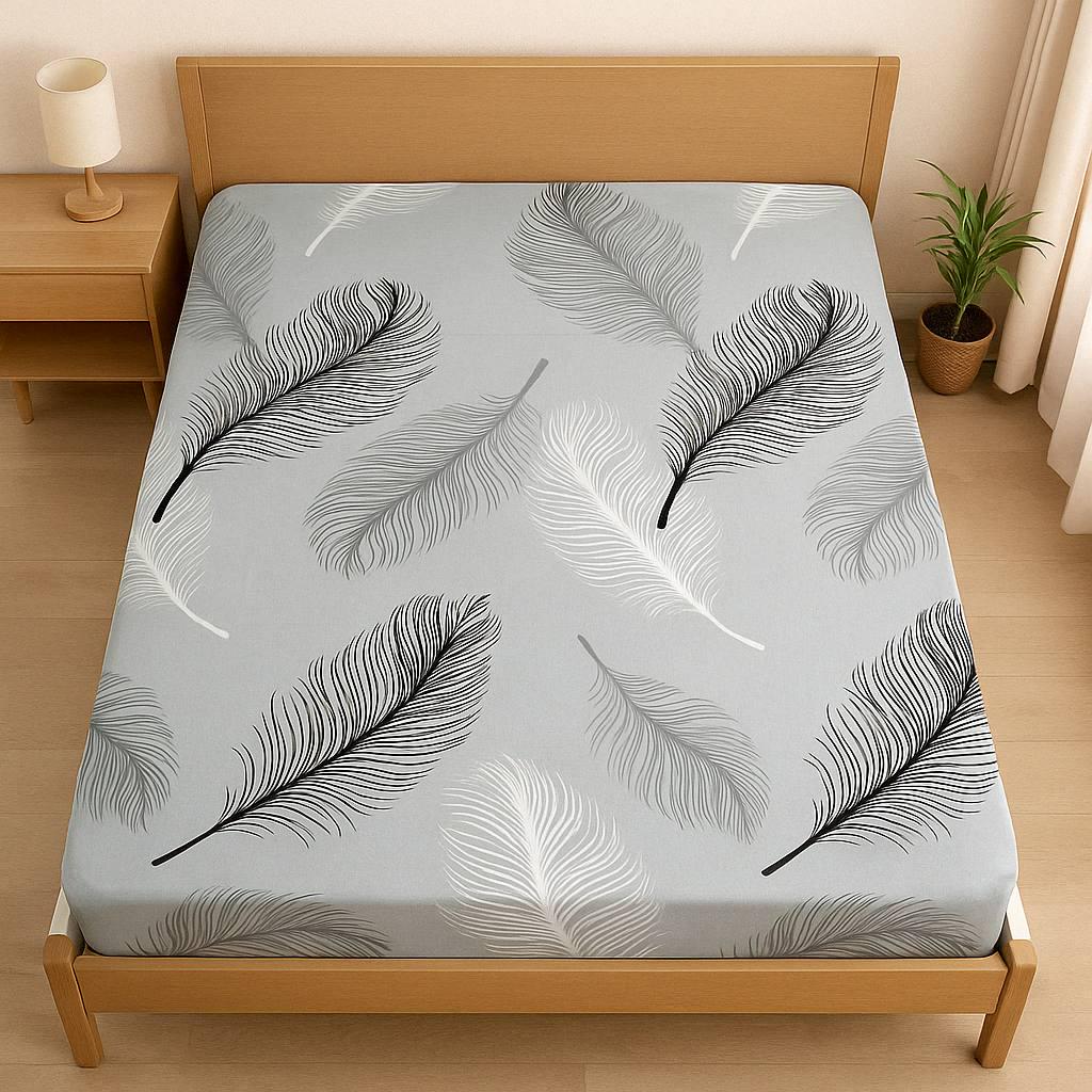 Простыня Air Leaf на резинке безь 180х200 см (G-1804AL/x180)