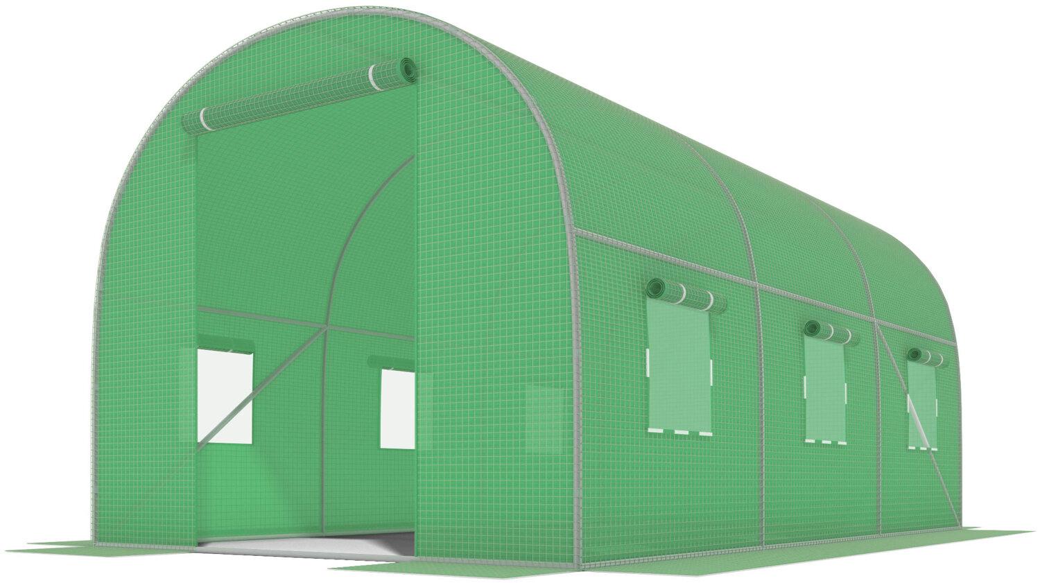 Теплица для огорода и сада King Garden с окнами 10 м² 400х250х200 см (KG003)