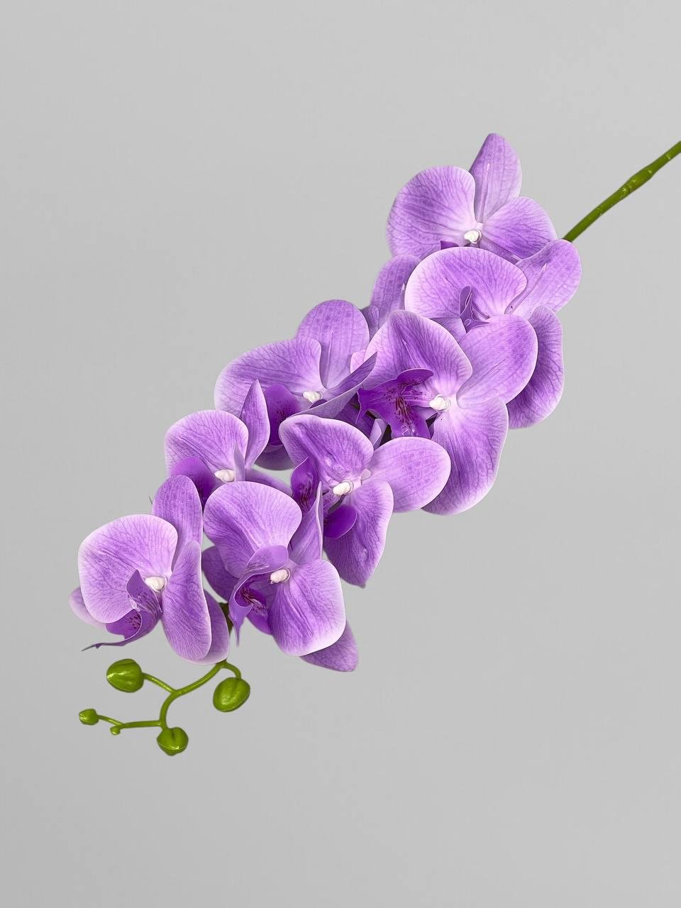 Искусственная орхидея Фаленопсис NEW 95 см Нежно-сиреневый (К01193)