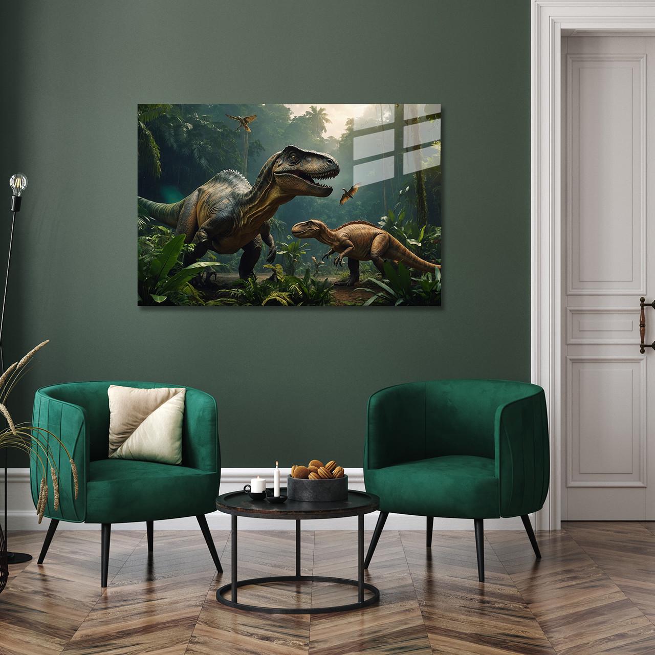 Картина на стекле NovellaPrint Мир динозавров 75х50 см (516.2) - фото 6
