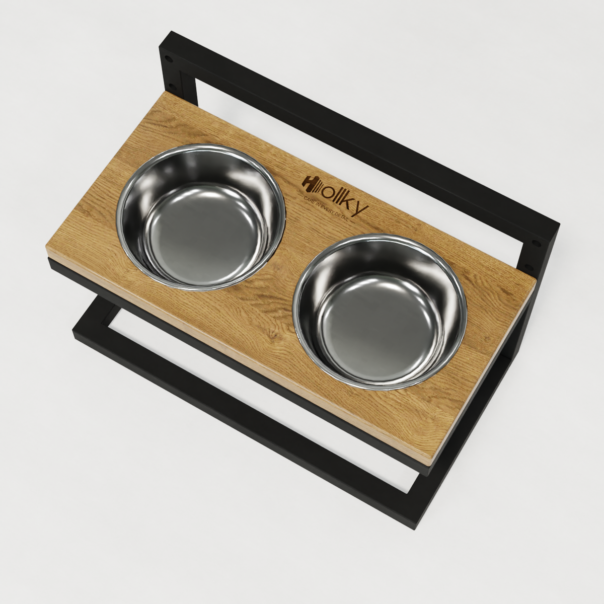 Миски на регулируемой подставке для маленьких собак Hollky Flex S 2х0,45 л (FS-422523-BLNH) - фото 5 Миски на регулируемой подставке для маленьких собак Hollky Flex S 2х0,45 л (FS-422523-BLNH) - фото 5