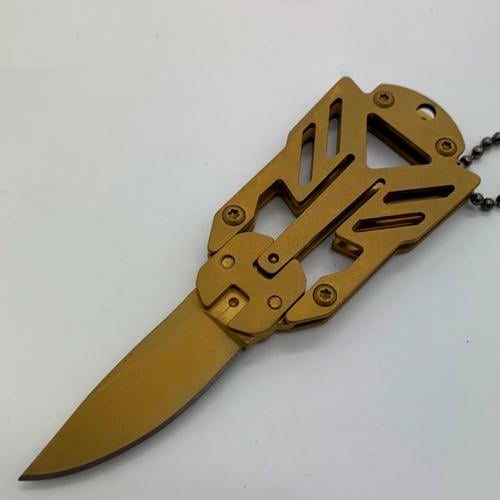 Ніж трансформер Transformers Knife з підвіскою на шию Золотий