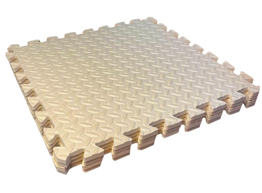 Підлога м'яка-пазл EVA 500х500х10 мм Бежевий (1994664055) - фото 2 Підлога м'яка-пазл EVA 500х500х10 мм Бежевий (1994664055) - фото 2