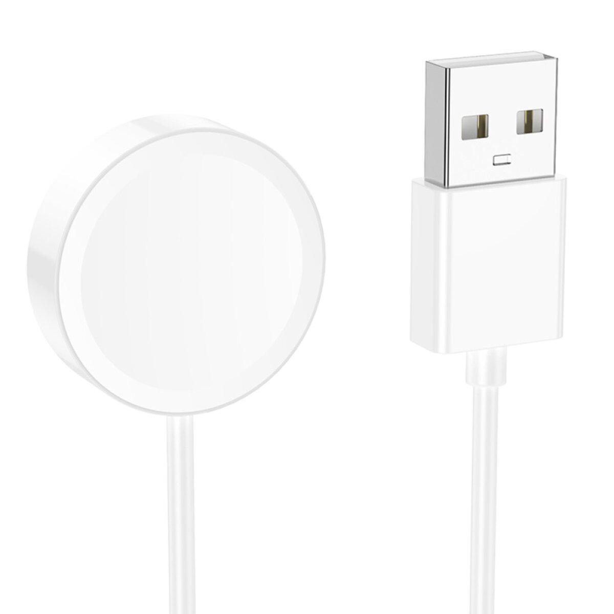 Кабель для зарядки смарт часов Hoco Y21 AMOLED Smart sports watch charging cable 0,8 м White (606049)