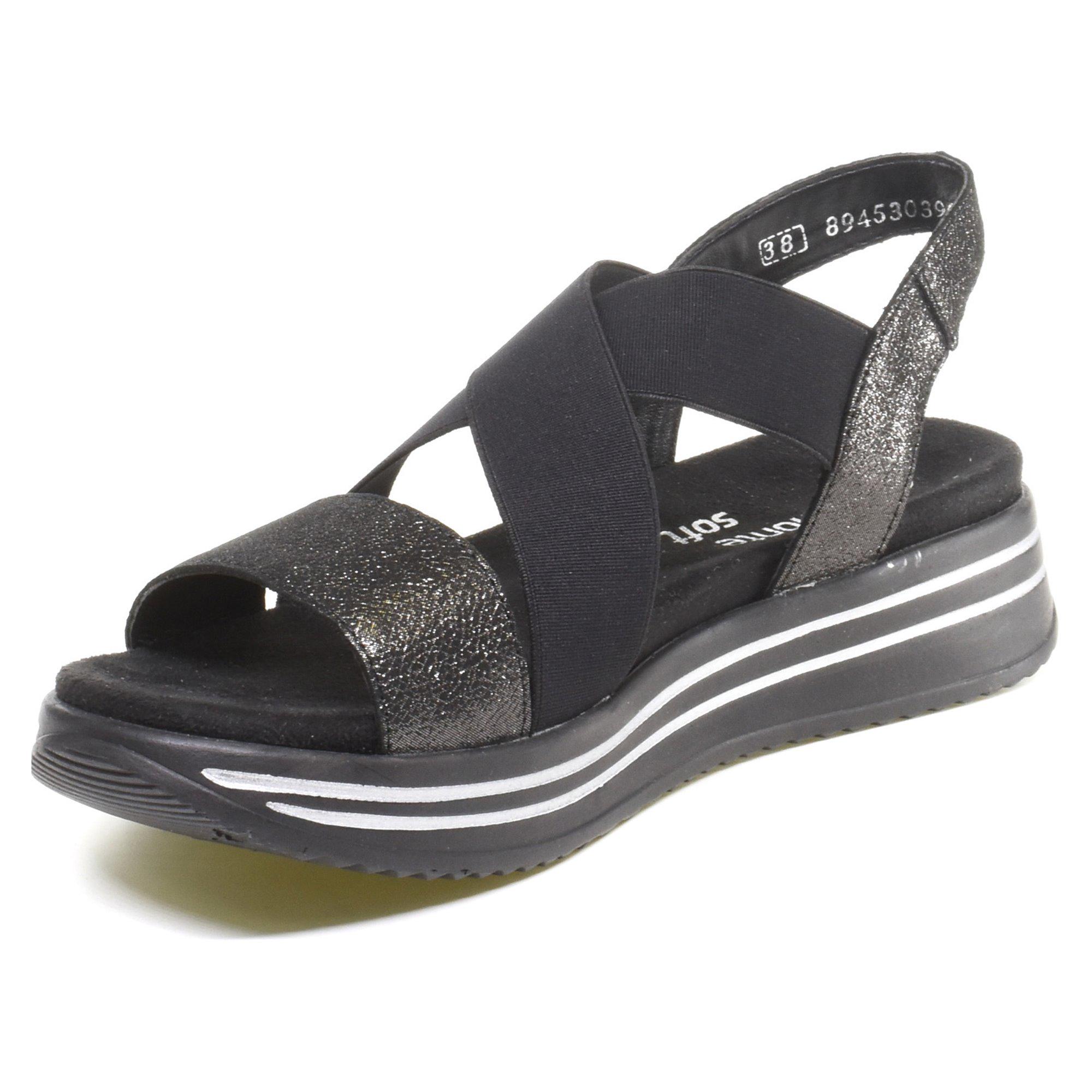 Сандалії жіночі Remonte р. 36 Чорний/Антрацитовий (069821-36) - фото 3 Сандалії жіночі Remonte р. 36 Чорний/Антрацитовий (069821-36) - фото 3