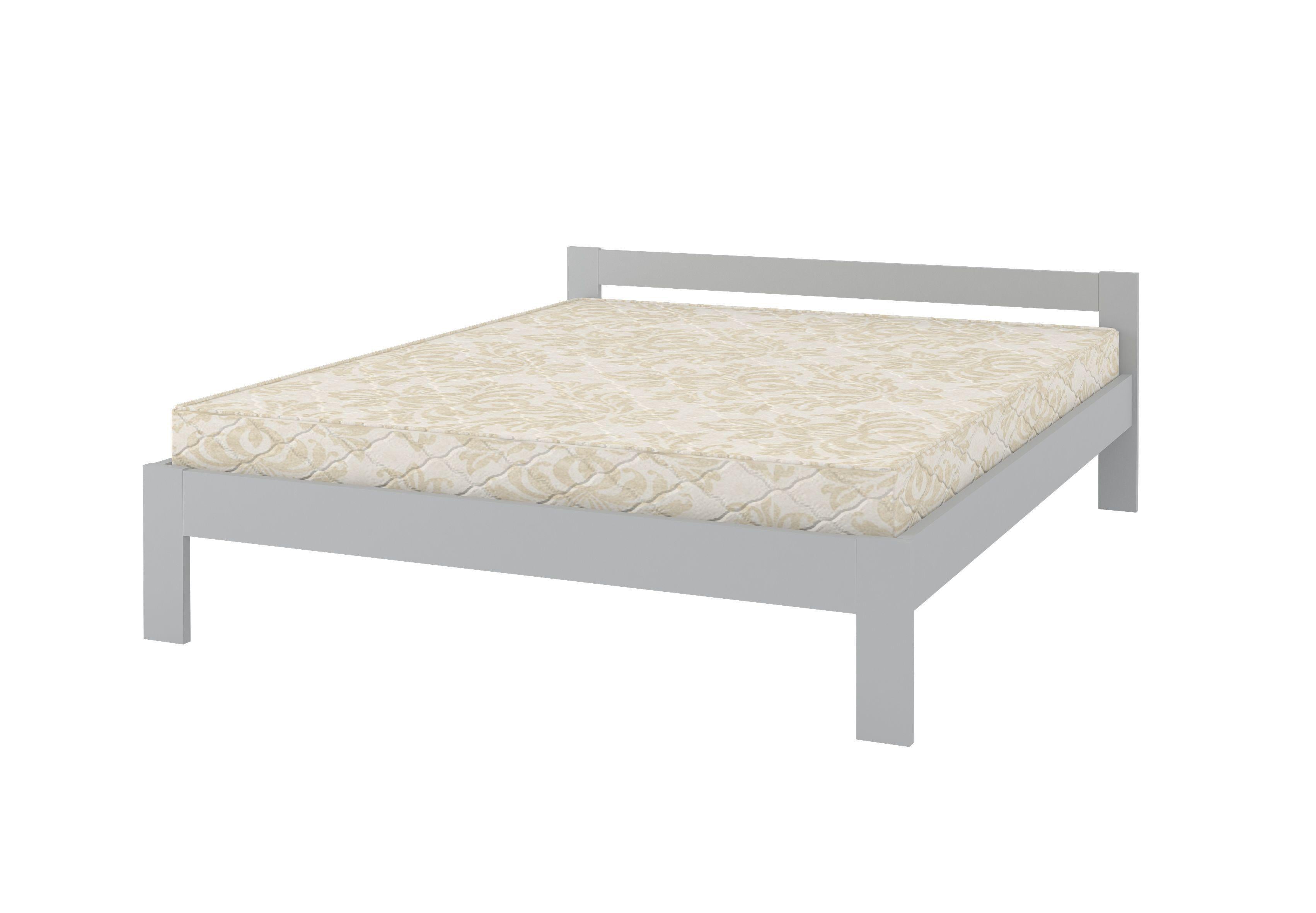 Кровать односпальная деревянная Mebigrand Дели 80х190 см RAL 7040 Светло-серый (MBG-2216) Кровать односпальная деревянная Mebigrand Дели 80х190 см RAL 7040 Светло-серый (MBG-2216)