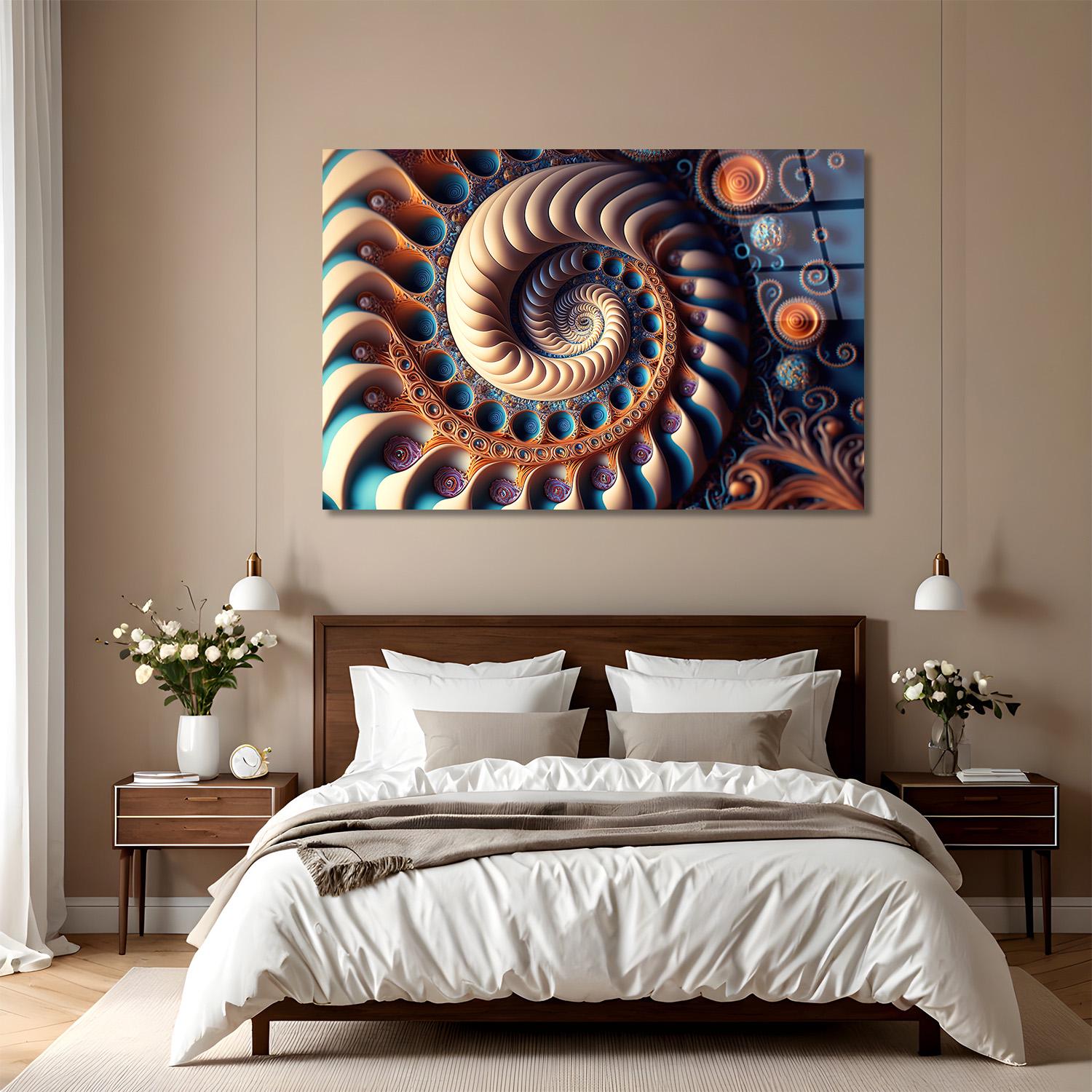 Картина на стекле NovellaPrint Спираль времени 75х50 см (595.2)