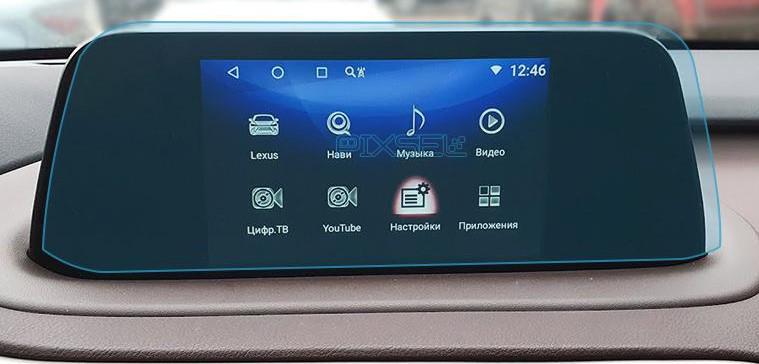 Скло захисне Pixsel на монітор Lexus RX 14,3“ 2020-2022 гартоване глянець