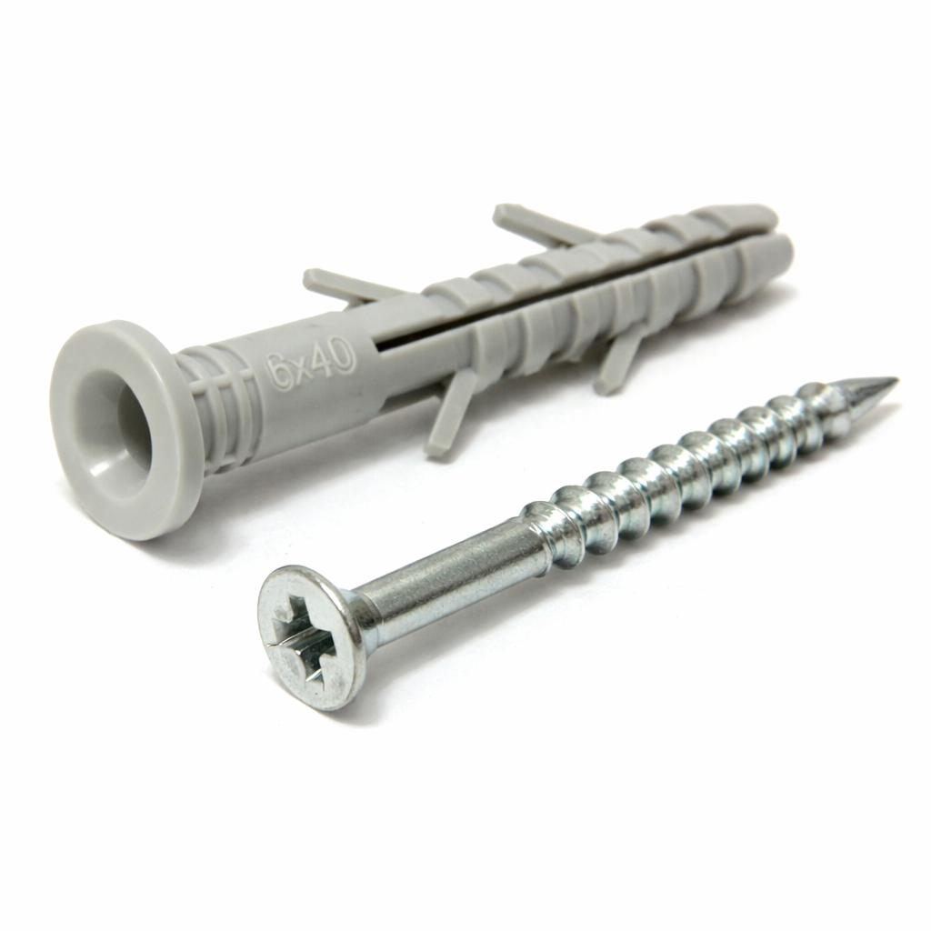 Комплект дюбель-гвоздей APRO SMTG-60040-C для быстрого крепления 6х40 мм 100 шт. (32534414)