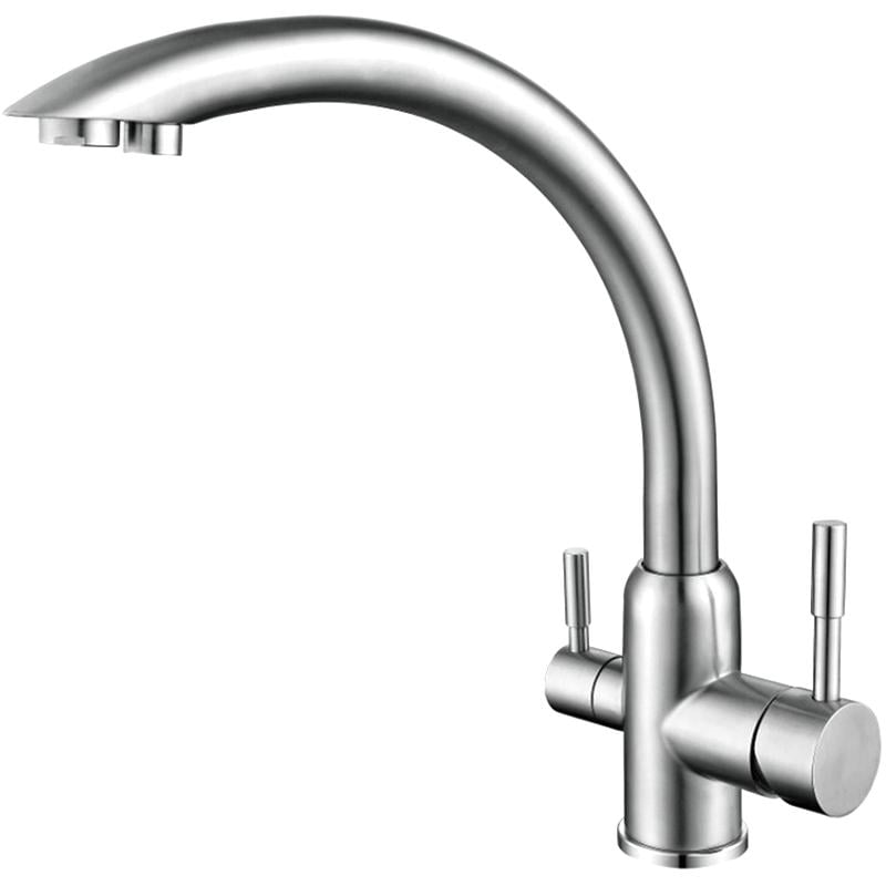 Змішувач для кухні Frap F43899 1036515 на дві води Сатин (102592)