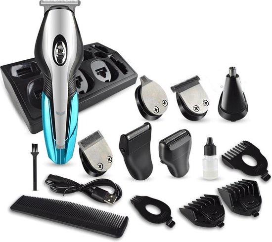 Триммер для бороды и волос Geemy lemex Hair Trimmer 11в1 5 Вт с зарядкой от USB