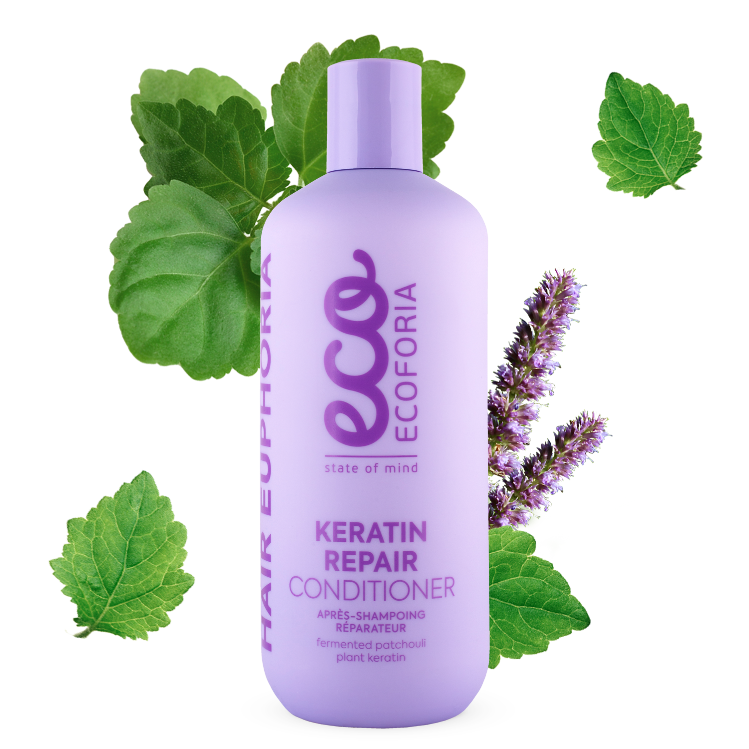 Кондиціонер для волосся Ecoforia Hair Euphoria кератинове відновлення 400 мл (4745010333088)