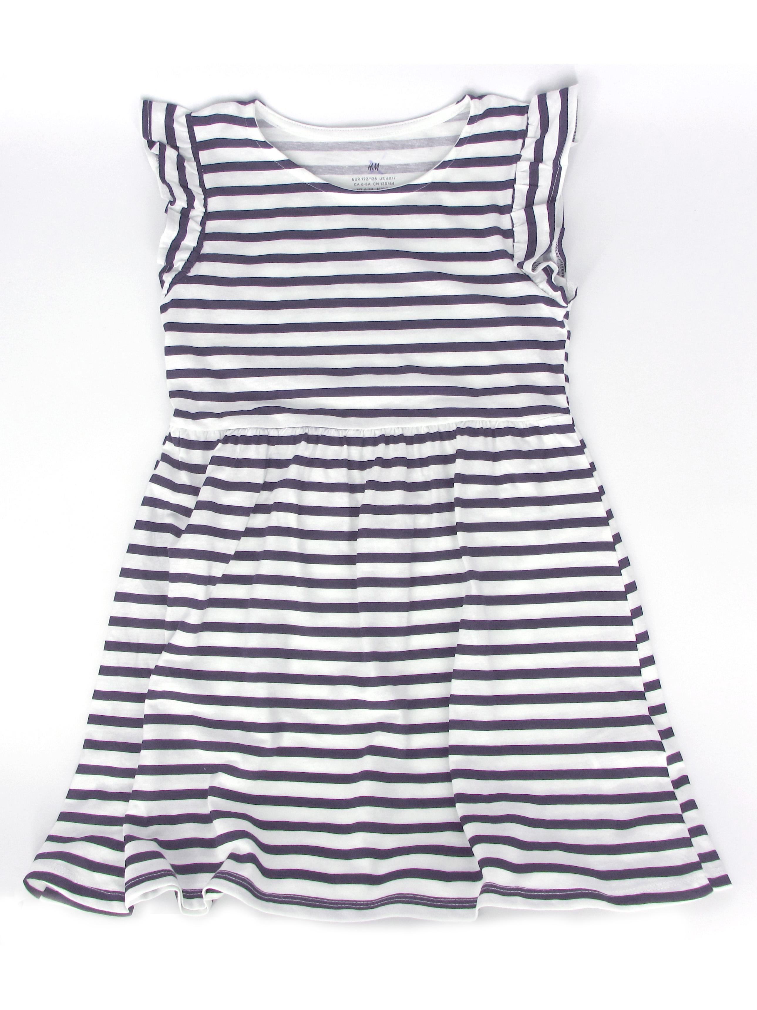 Сукня H&M Смужка р. 122-128 см Білий (A2011022631)