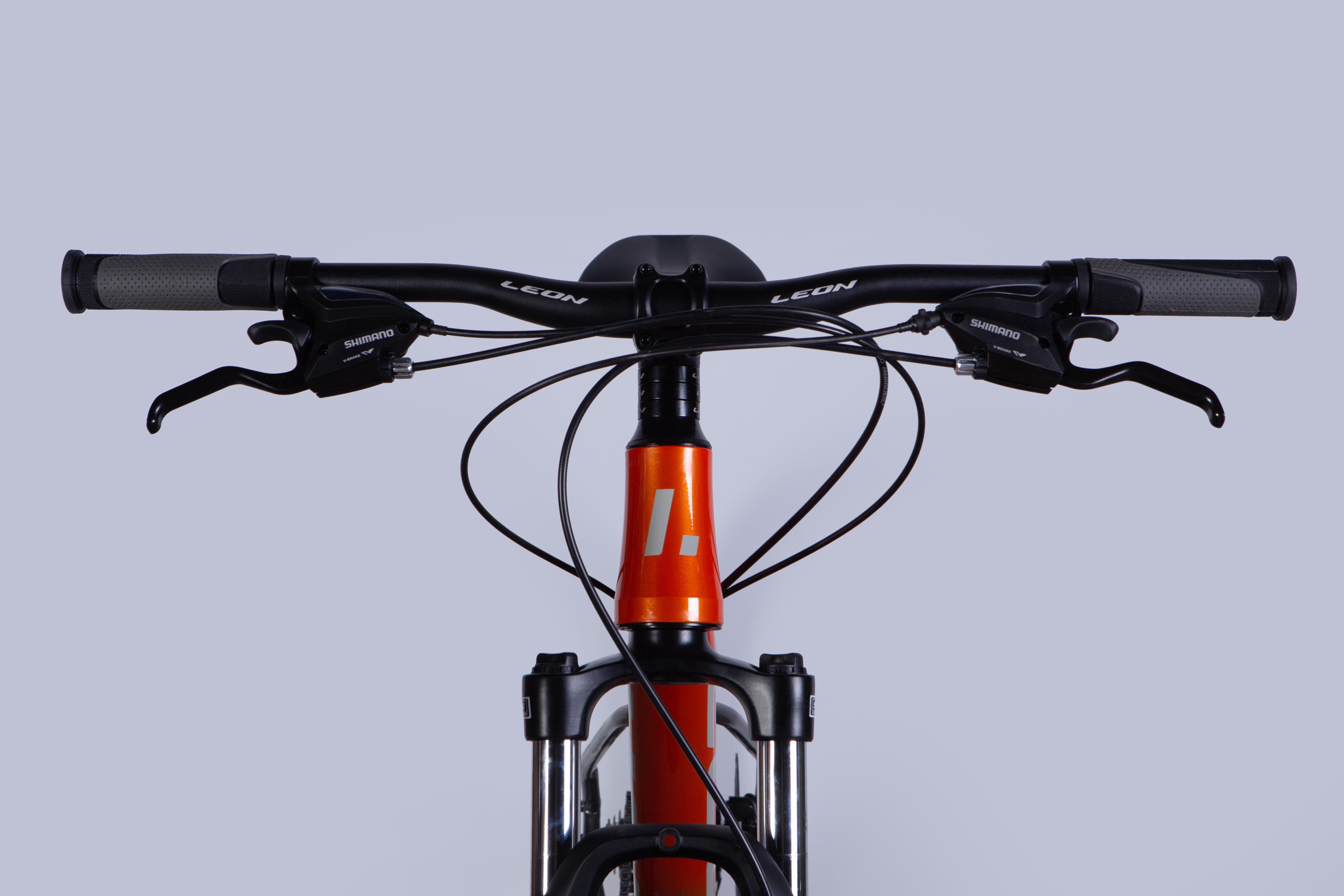 Велосипед Leon 2025 XC 105 DD CS AL 27,5" рама 16" Помаранчевий зі сріблястим (OPS-LN-27,5-021) - фото 5