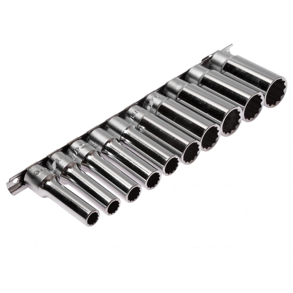 Набор головок глубоких 12 гр. 10-24 мм 1/2" 10 ед. (T410M JTC)