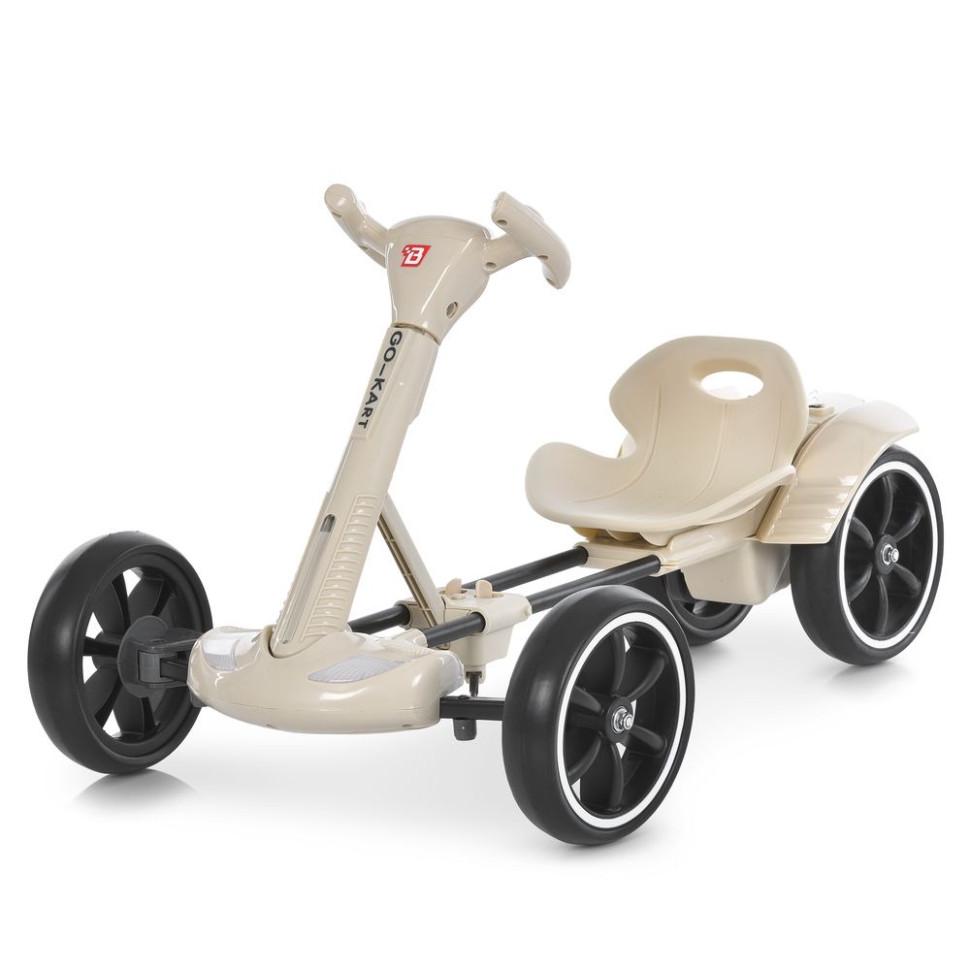 Детский электромобиль Электрокарт Bambi Cart до 30 кг 1WD Бежевый (DE-169-E-789)
