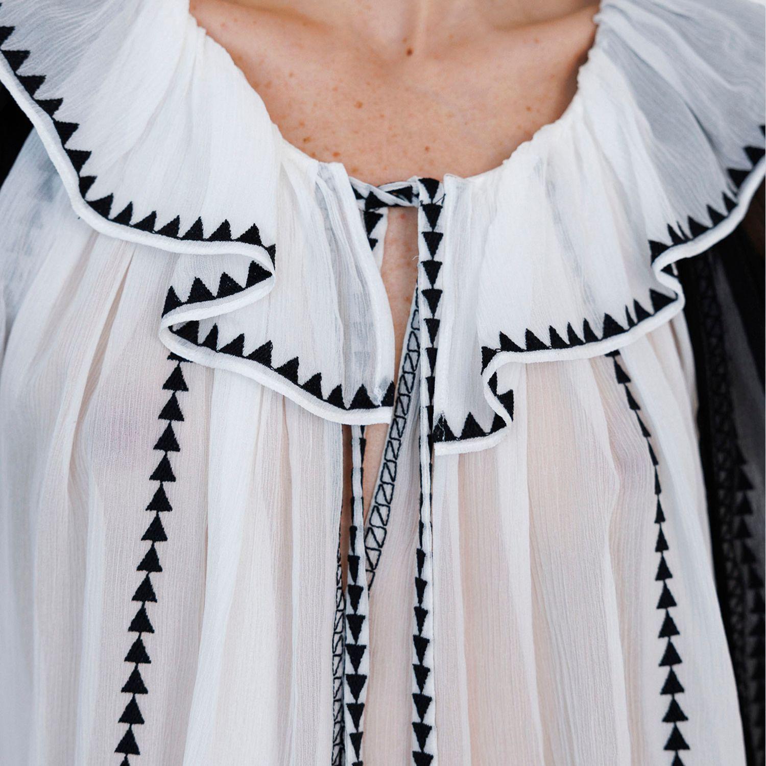 Блузка жіноча повсякденна Ulla Johnson S Білий (2797308097) - фото 3 Блузка жіноча повсякденна Ulla Johnson S Білий (2797308097) - фото 3